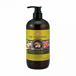 Kumano cosmetics Шампунь д/сухих волос с 3 видами масел (лошадиное, кокосовое и масло камелии) Deve 480мл